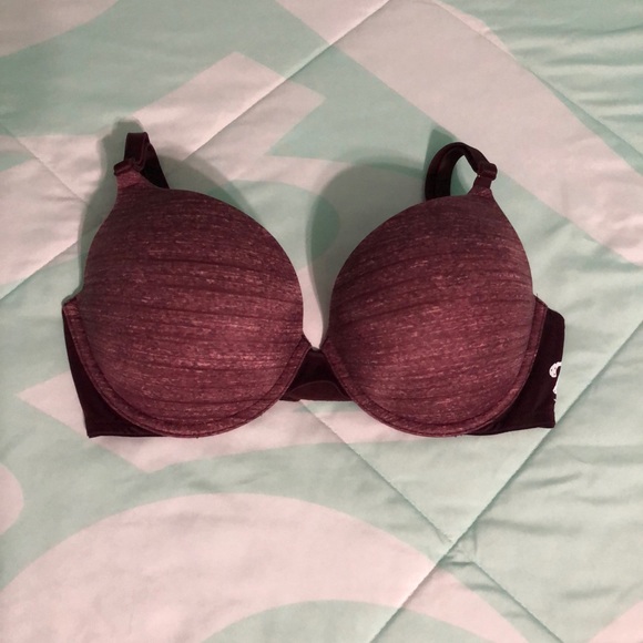 PINK Victoria’s Secret maroon 34D bra w/PINK logo - Picture 1 of 3